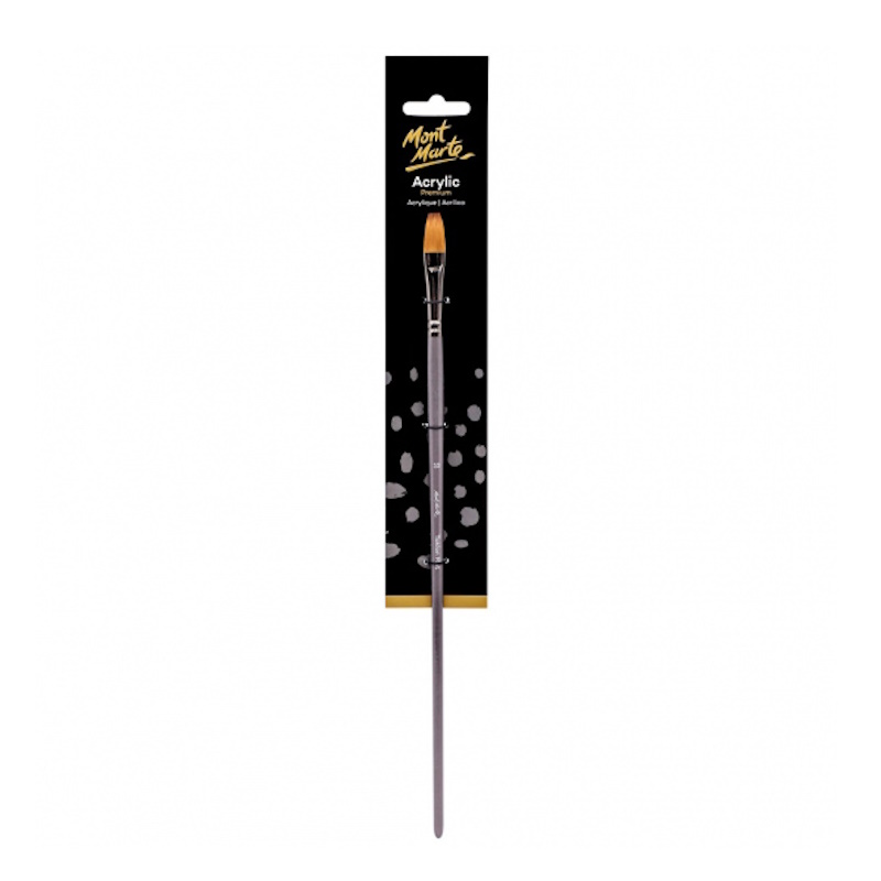 Mont Marte Taklon Flat Long Brush #10