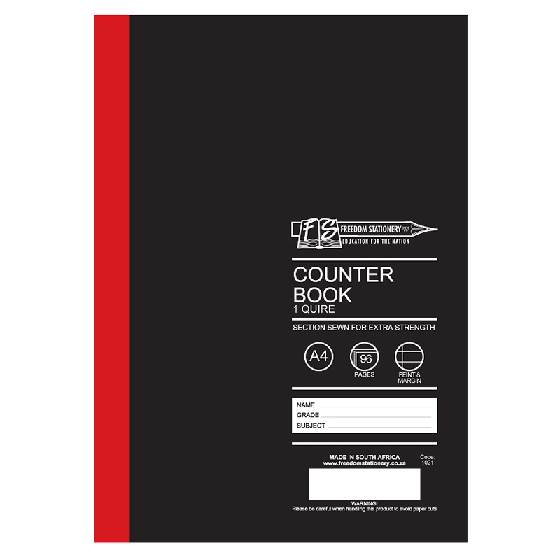 Counter Book 1 Quire FM A4 (96 page)