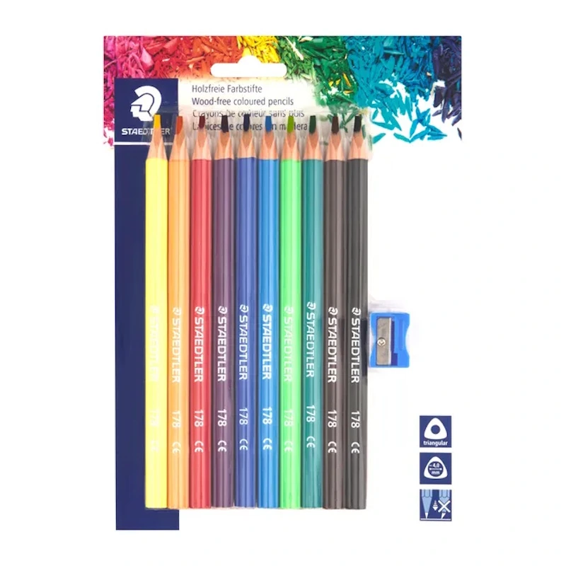 Staedtler Tri-Grip Jumbo Beginner Colour Pencils (10)