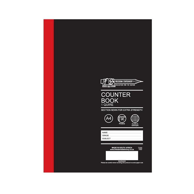 Counter Book 1 Quire QM A4 (96 page)