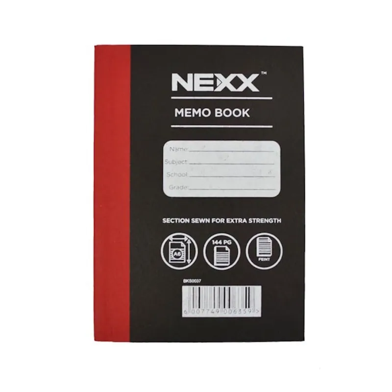Nexx Hardcover Memo Book FM A6 (144 pages)