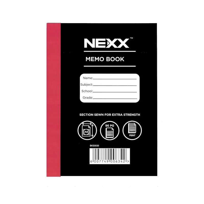 Nexx Hardcover Memo Book FM A6 (96 pages)