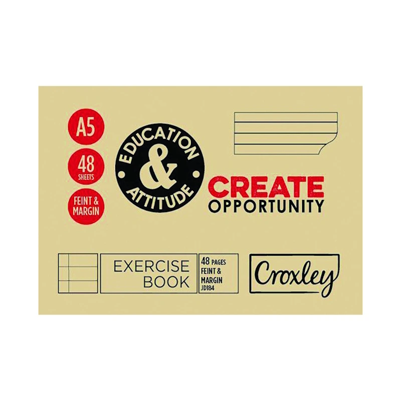 Croxley Exercise Book FM A5 Landscape (48 page)