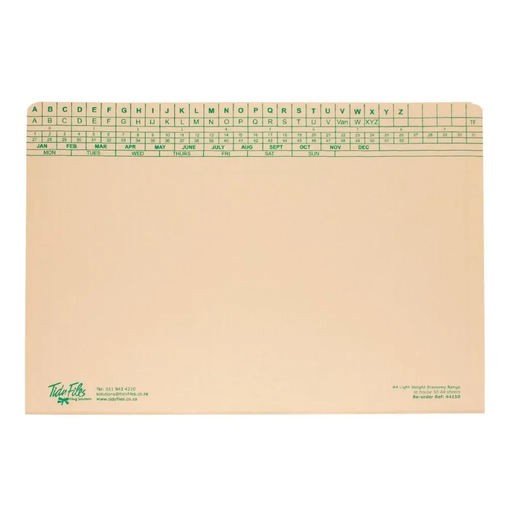 Tidy Files Light Weight with Flaps (T44150)