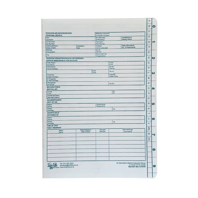 Tidy Files Medical File (T074705)