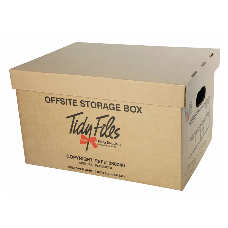 Tidy Files Off-Site Storage Box Kraft 435 x 340 x 250mm (080040)