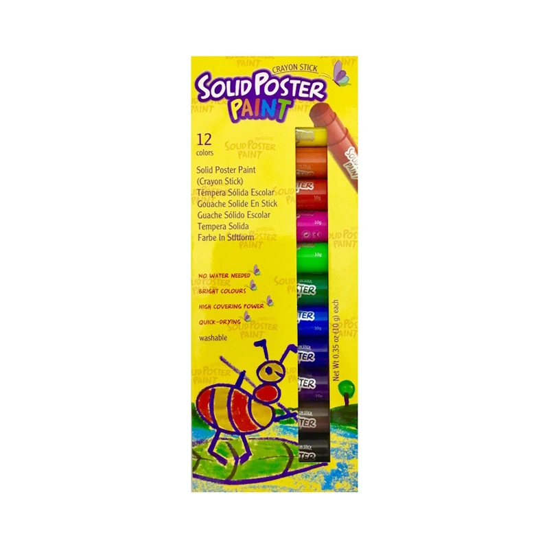 Crayon Stick Solid Poster Paint (12)