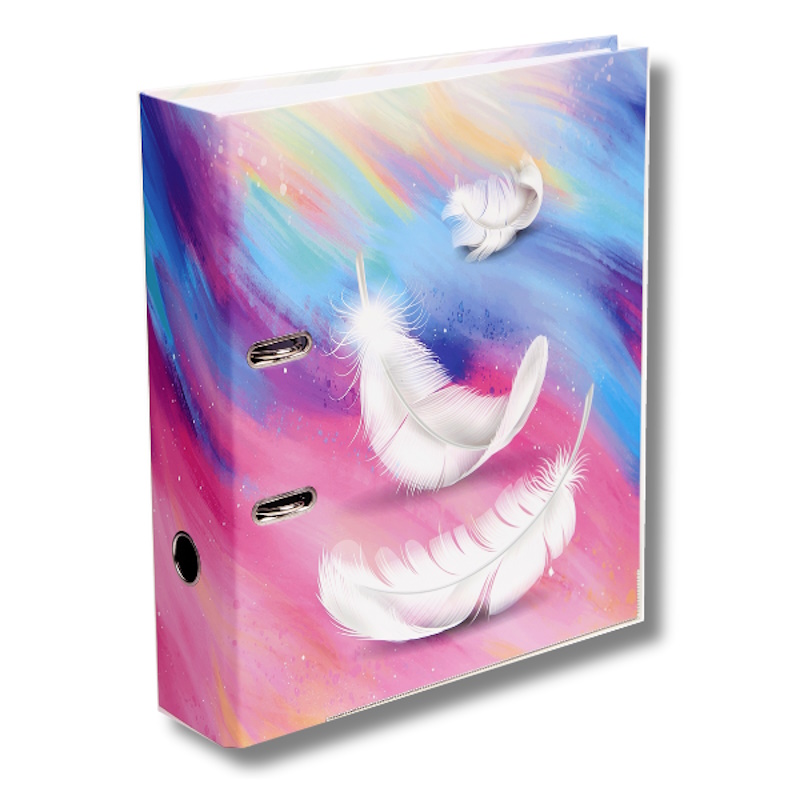 Kenzel Lever Arch File A4 70mm (bright feathers)