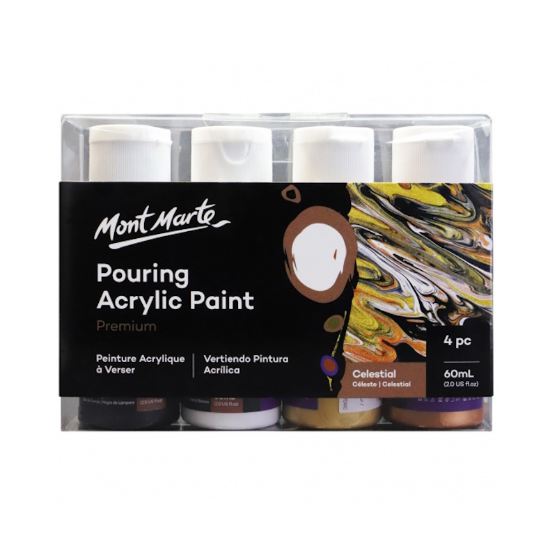 Mont Marte Pouring Acrylic (4 x 60ml) (celestial)