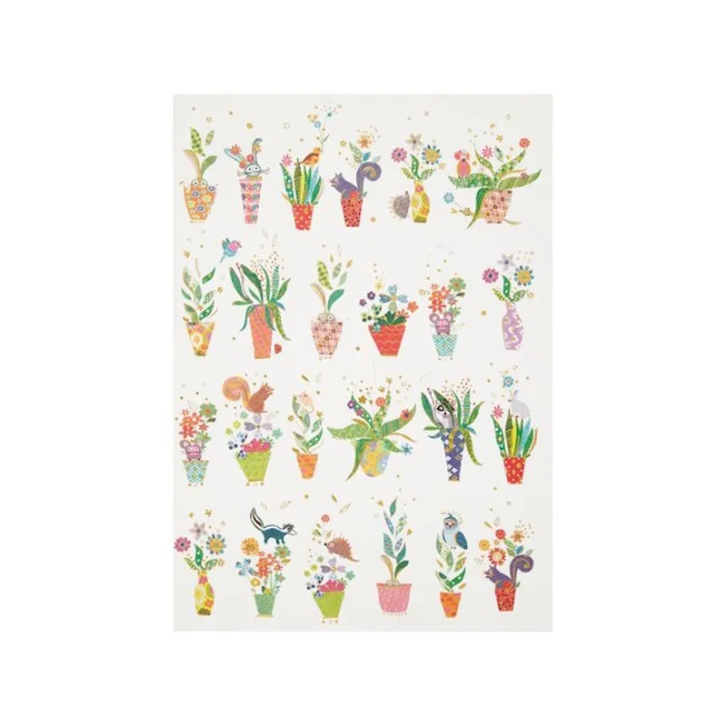 Turnowsky Stitched Notebook Plants A4 100gsm (32 sheets) (TN204104)