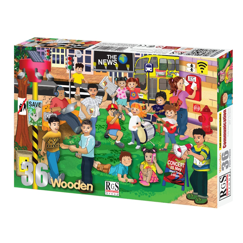 Communication Wooden Puzzle (36 pieces)