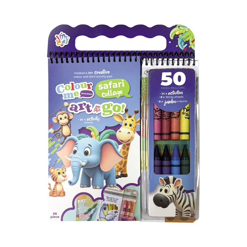 Colour Me Activities Art on the Go (safari collage)