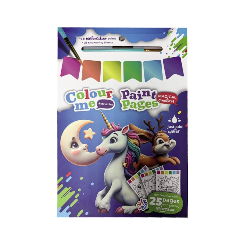 Colour Me Activities Paint Pages (magical creatures)
