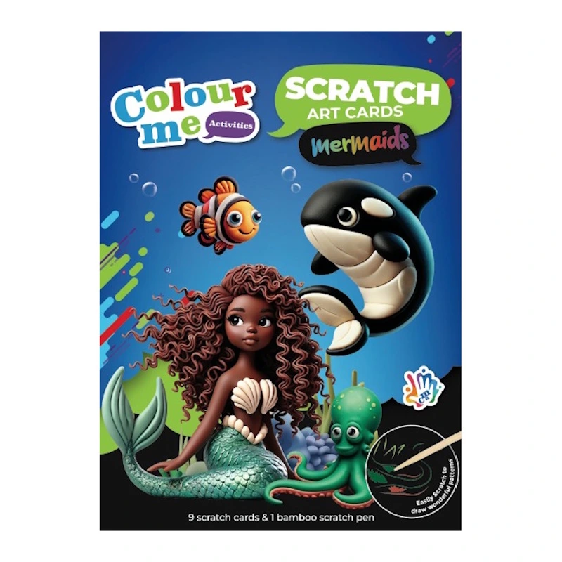 Colour Me Activities Scratch Art Cards (mermaids)