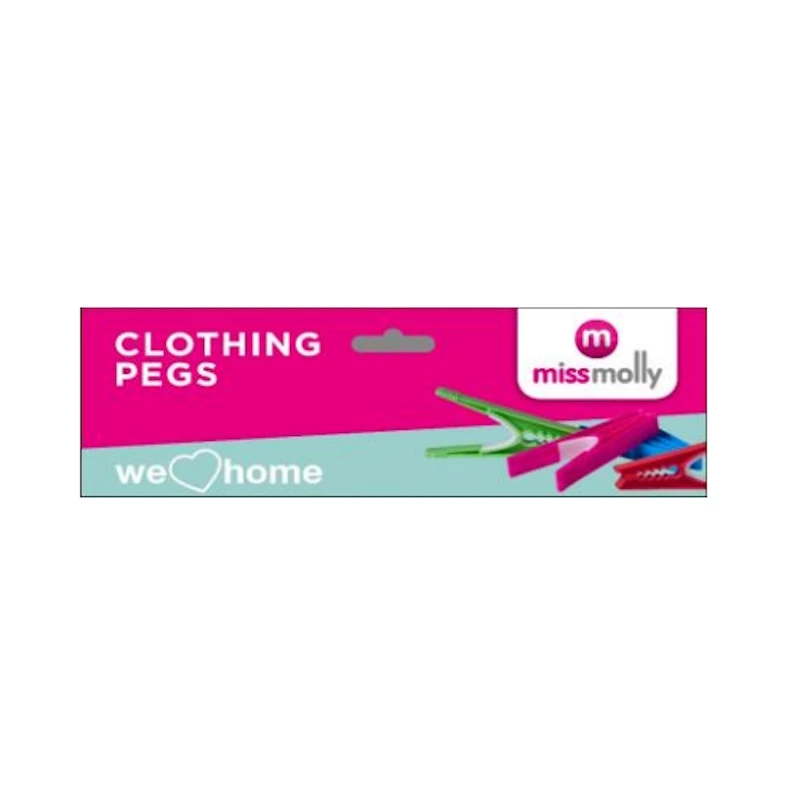 Miss Molly Plastic Clothing Pegs (20)