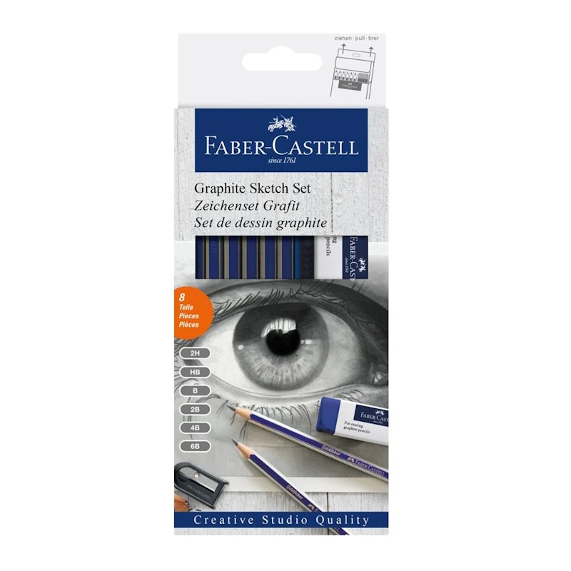 Faber-Castell Goldfaber Graphite Sketch Set (8 piece)