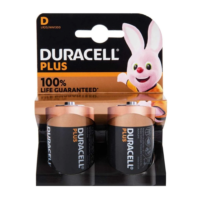 Duracell D Batteries (pack of 2)