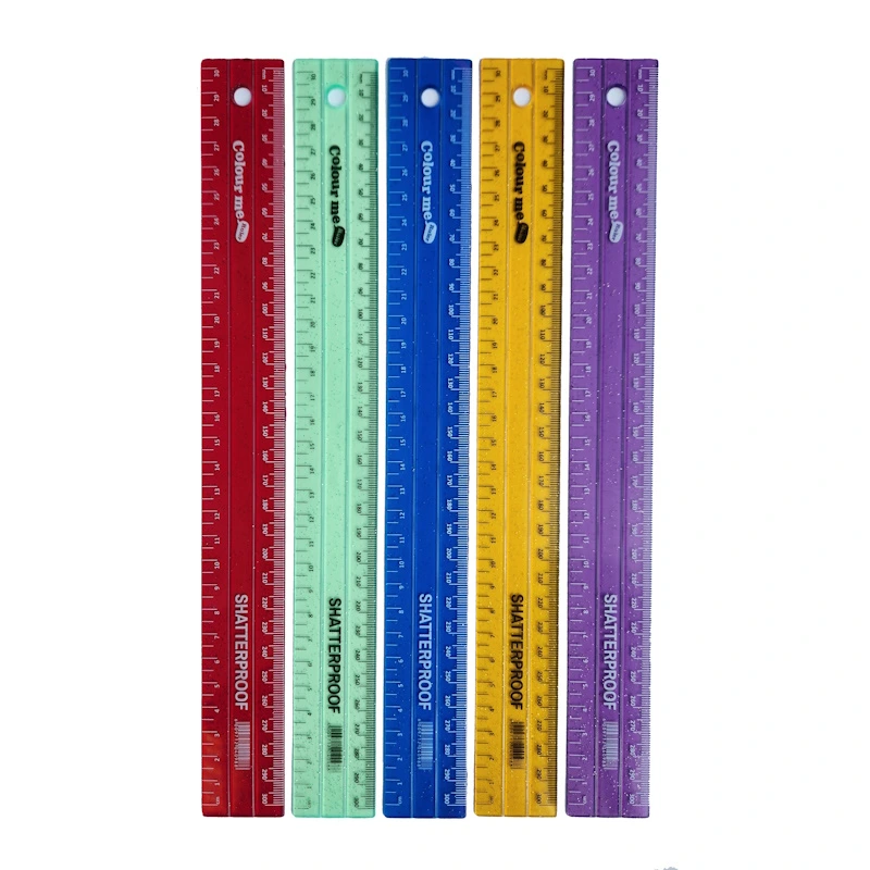 Colour Me Glitter Coloured Ruler 30cm (assorted)