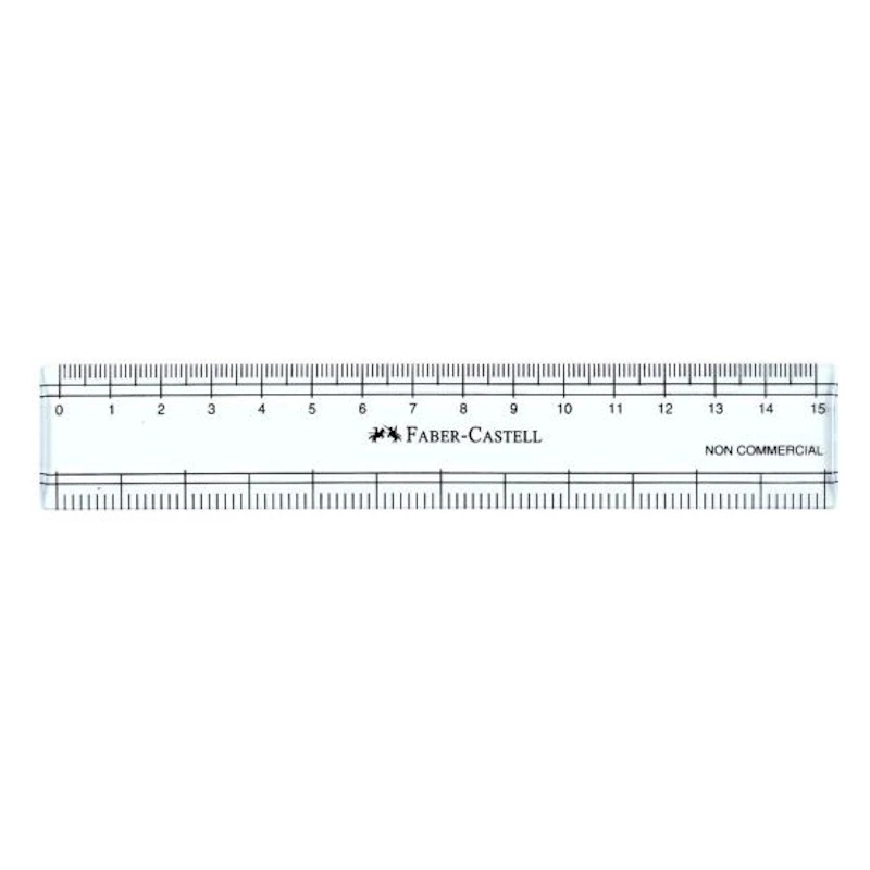 Faber-Castell Clear Ruler 15cm