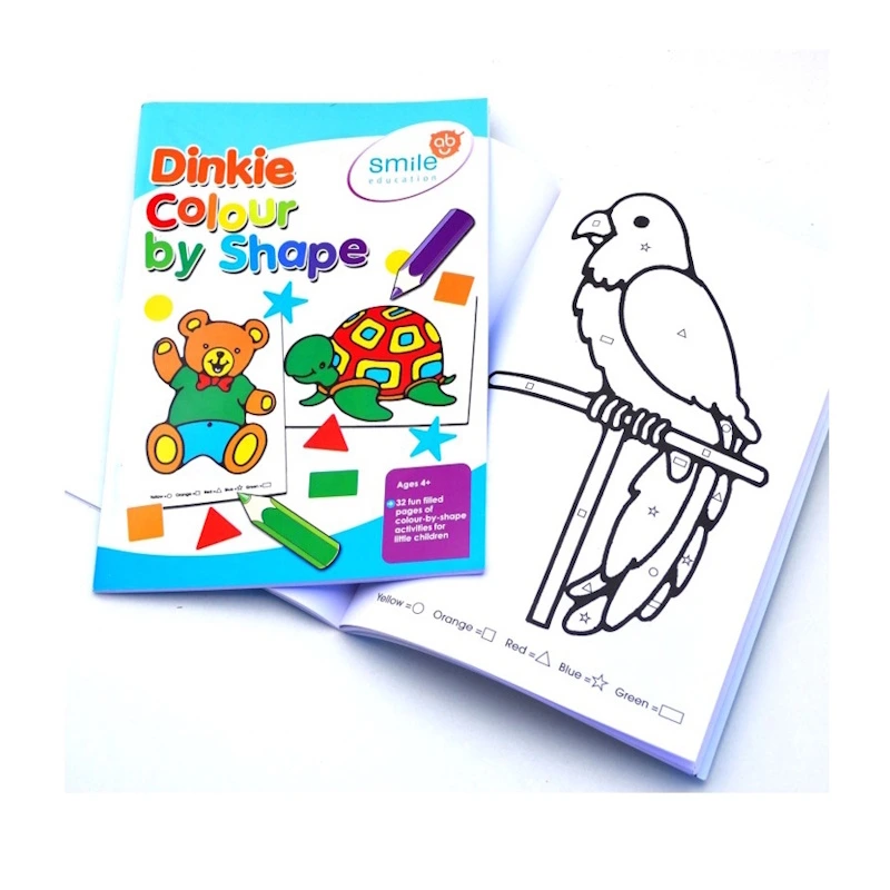 Idem Smile Dinkie Colour by Shapes Stitched Book A5