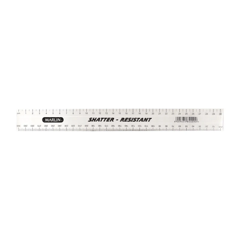Marlin Clear Ruler 30cm