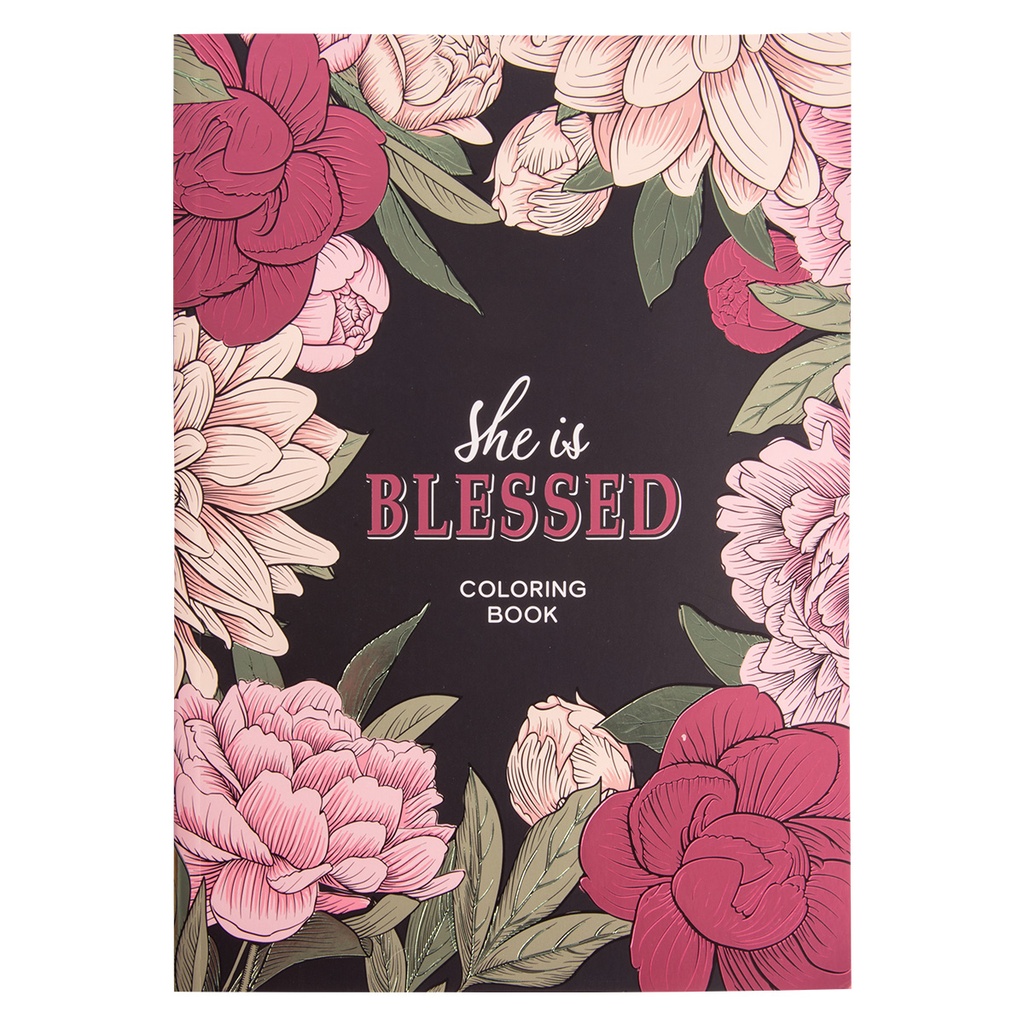 She is Blessed Adult Colouring Book (XCLR109)