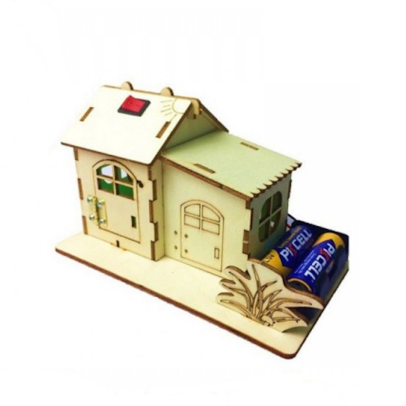 STEM DIY Wooden Battery Powered House Kit