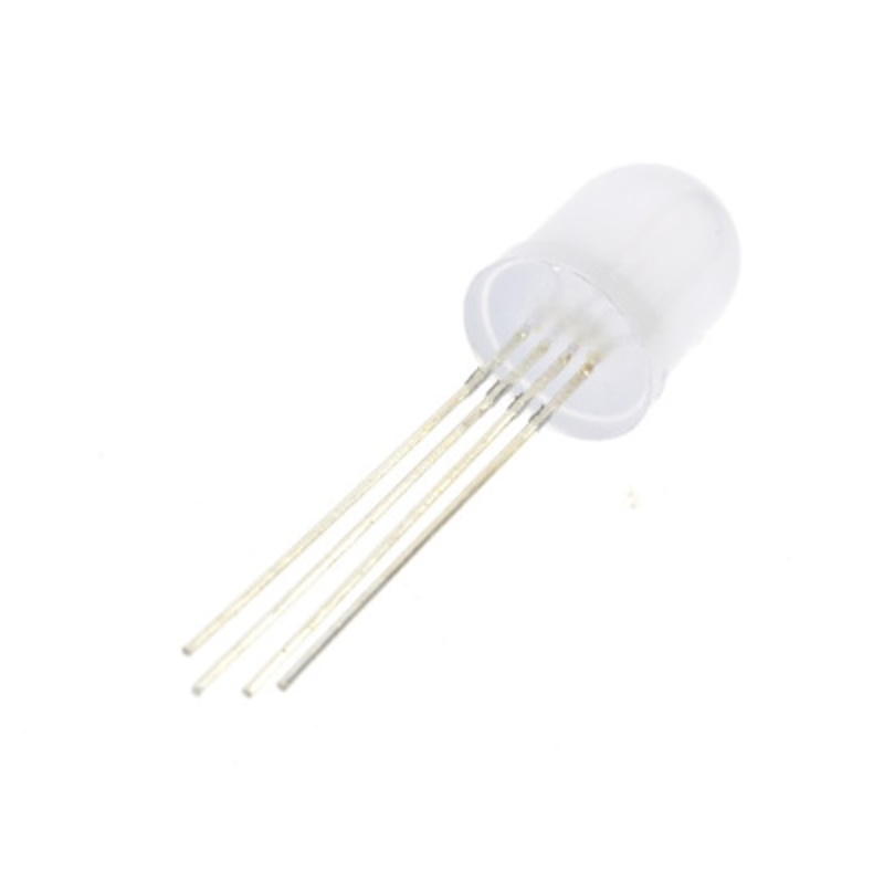 LED Diffused RGB Common Cathode 4-Pin F5 10MM Diode (5 pack)