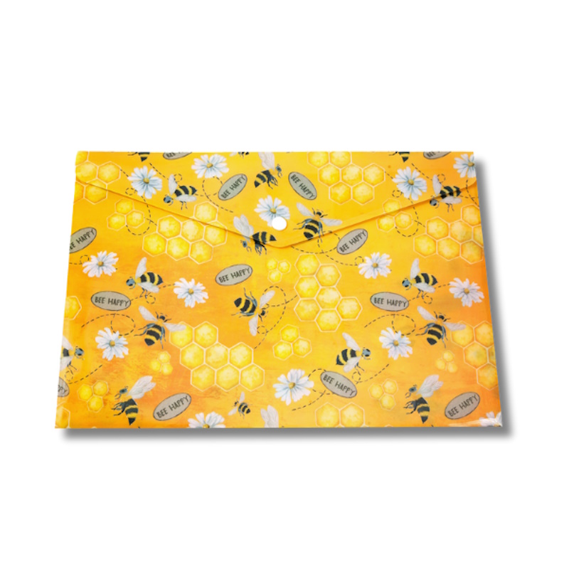 Kenzel Button Envelope A4 (bee happy)