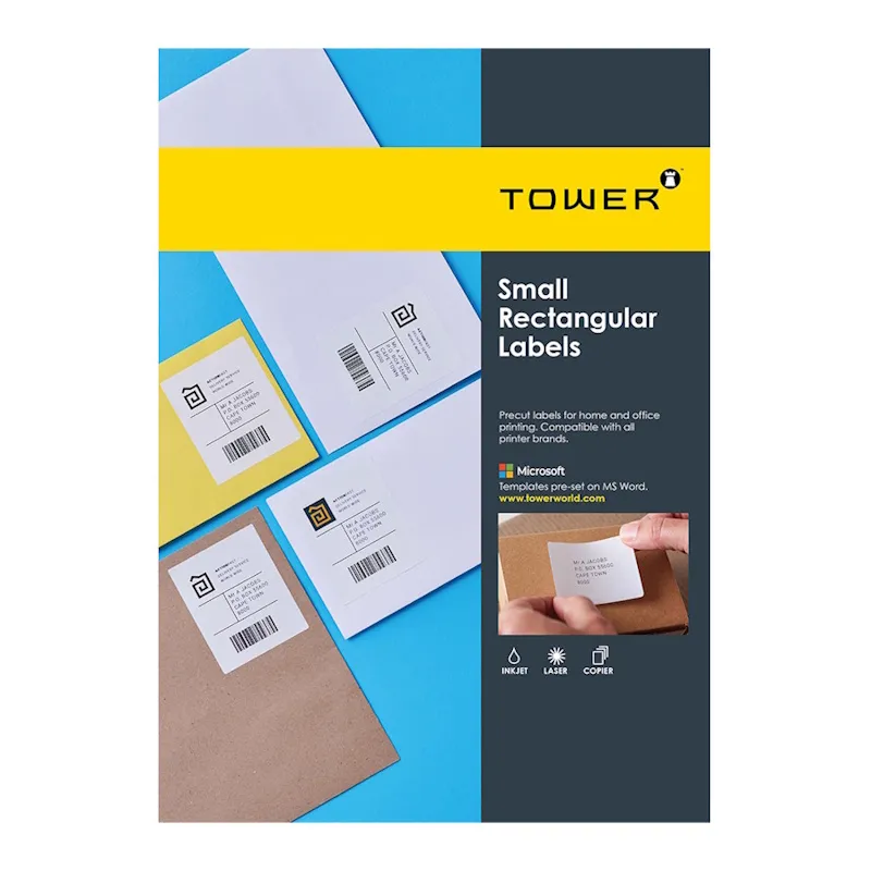 Tower Laser Labels 37mm x 70mm 24 Up W100 (100)