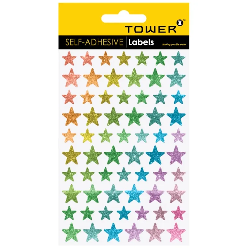 Tower Reward Stickers Glitter Stars