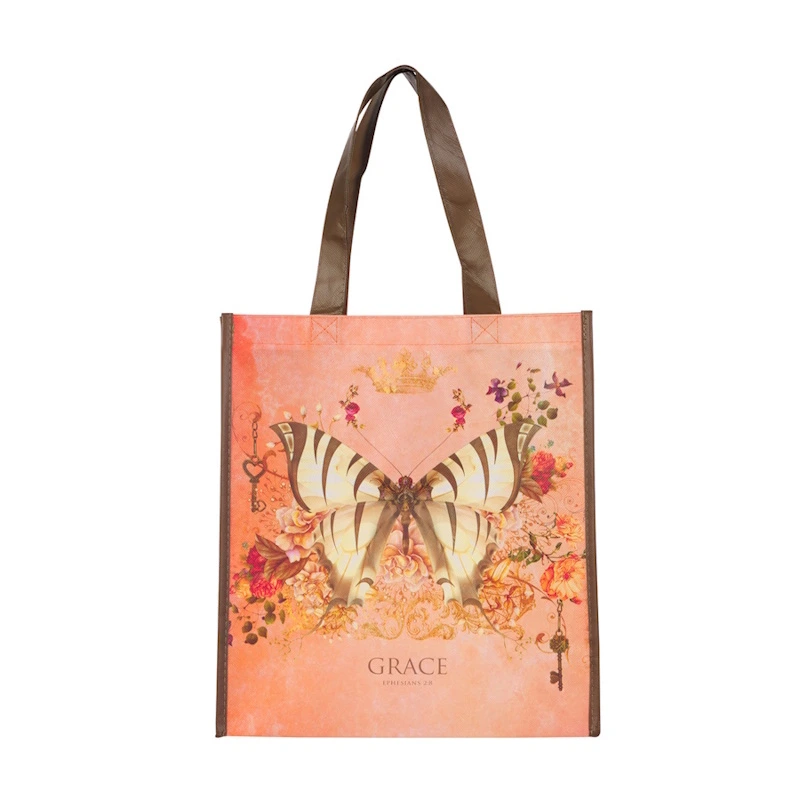 Grace Butterfly Non Woven Tote Bag (TOT173)
