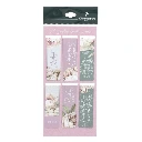 Botanical Peonies Magnetic Page Marker (6) (MGB129)