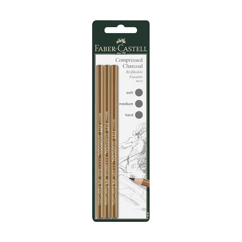 Faber-Castell Pitt Compressed Charcoal Pencil (3)