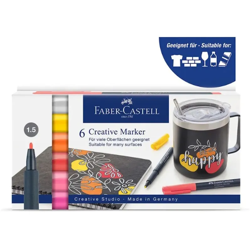Faber-Castell Creative Marker Warm Colours (6)