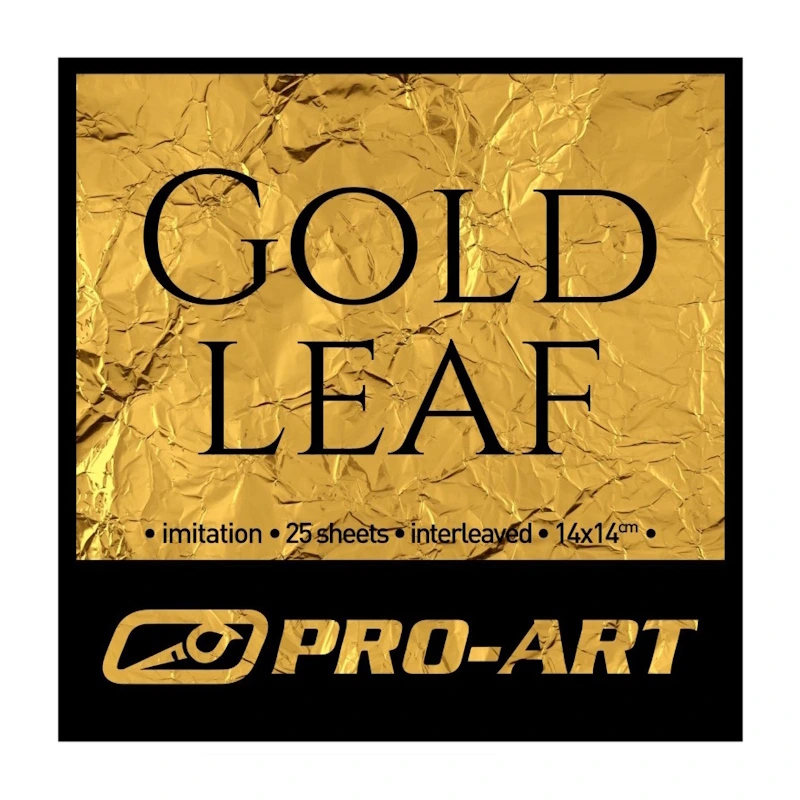 Pro-Art Imitation Gold Leaf 14 x 14cm (25 sheets)