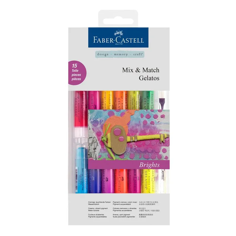 Faber-Castell Mix & Match Gelatos Brights (15 piece)
