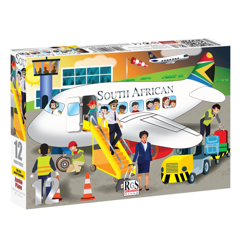 Jumbo Plain Cardboard Puzzle (12 pieces)