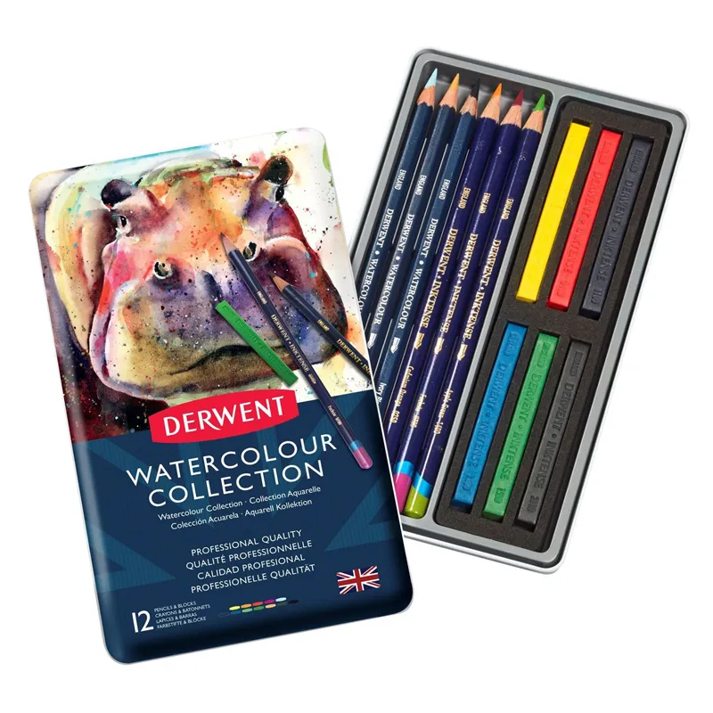 Derwent Watercolour Collection Tin (12)
