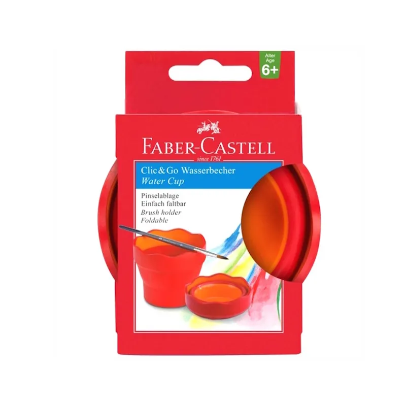 Faber-Castell Clic & Go Water Pot (red/orange)