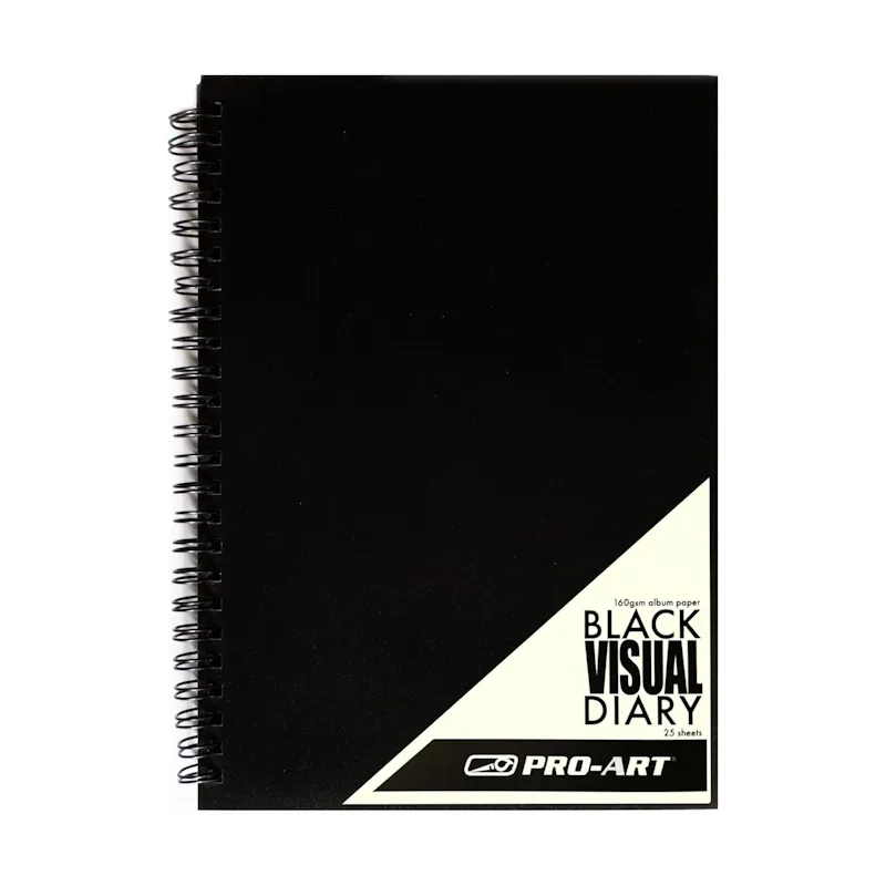 Pro-Art Wiro Visual Diary with Black Paper (25 sheets)