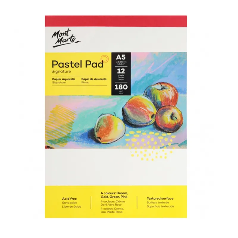 Mont Marte Pastel Pad 180gsm (12 sheets, 4 colours) (A3)
