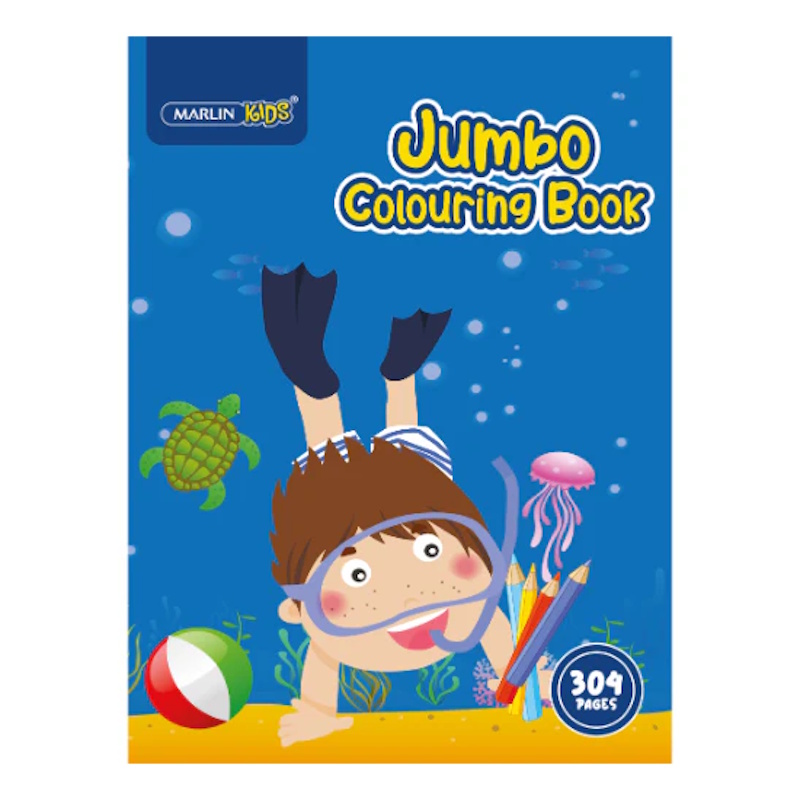 Marlin Kids Jumbo Colouring Book (304 pages)