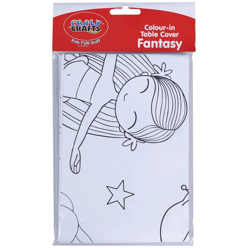 Crazy Craft Colour-in Table Cover (fantasy)