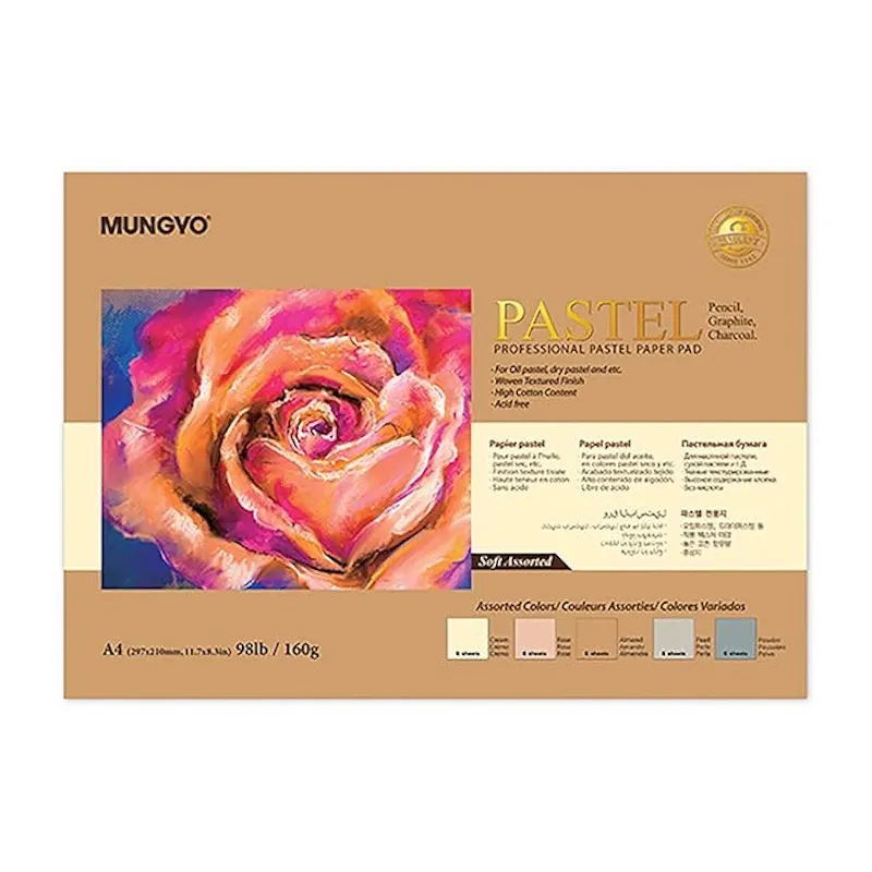 Mungyo Pastel Pad Soft Colours 160gsm A4 (30 sheets)