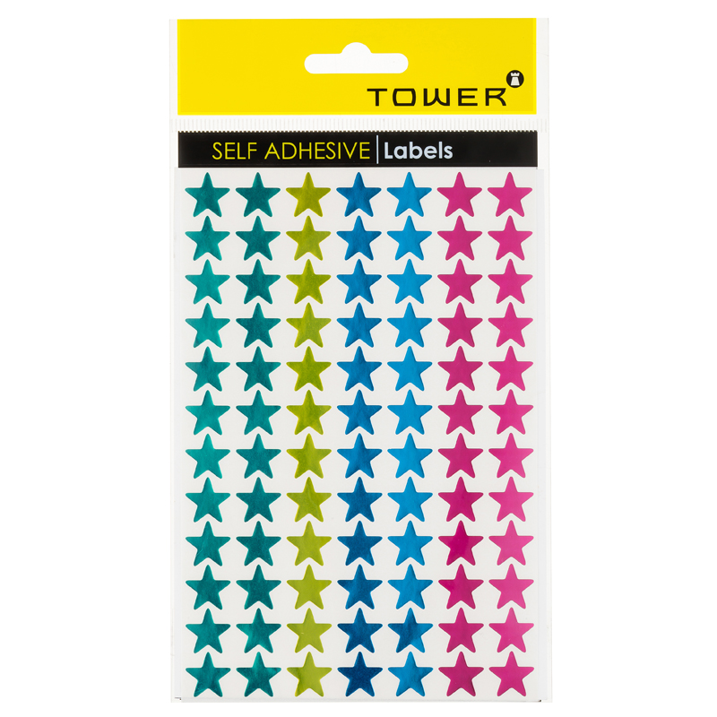 Tower Reward Stickers Mixed Metallic Stars
