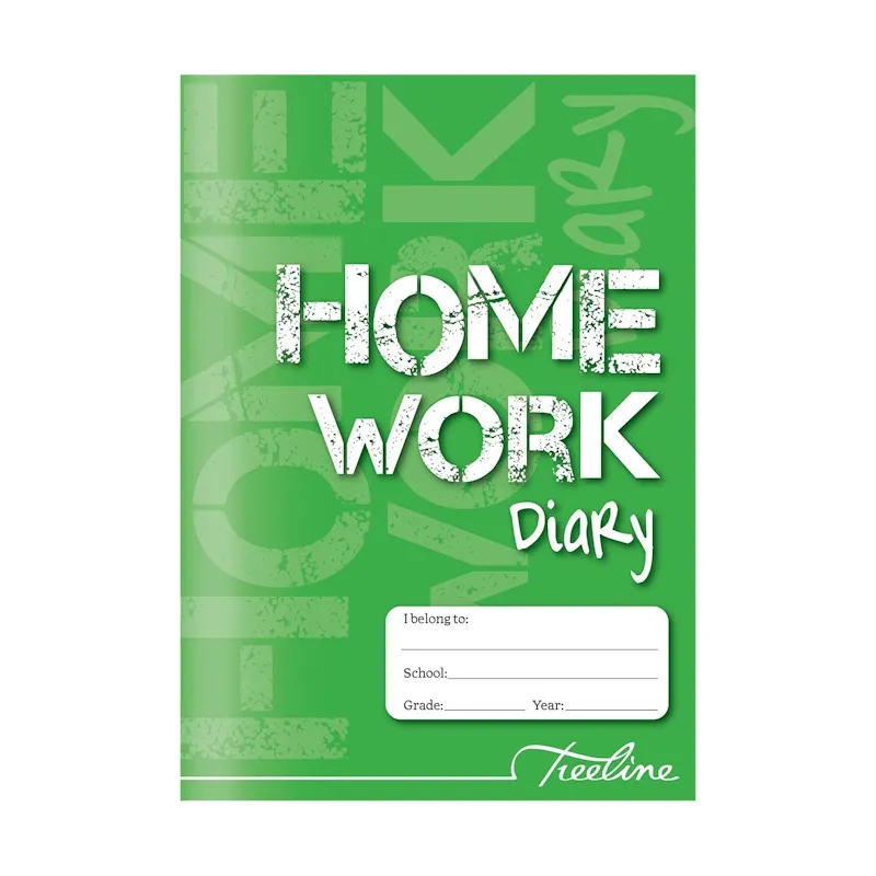 Treeline Homework Book Undated A5