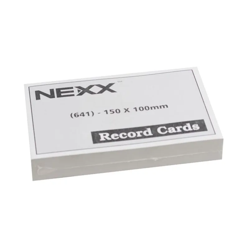 Nexx Ruled Record Cards 150mm x 100mm