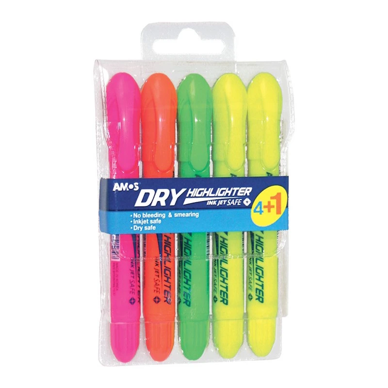 Amos Dry Highlighter Twist-Up (pouch 4+1)