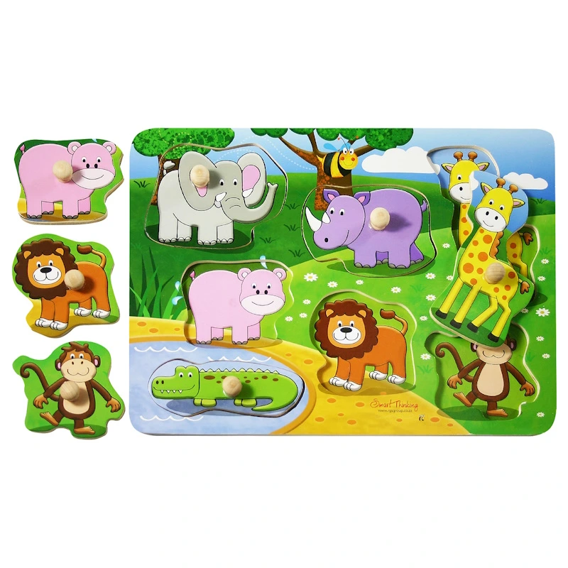 Wild Animals Peg Puzzle (7 piece)